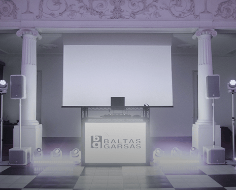 BALTOS SPALVOS RENGINIO APARATŪROS NUOMA